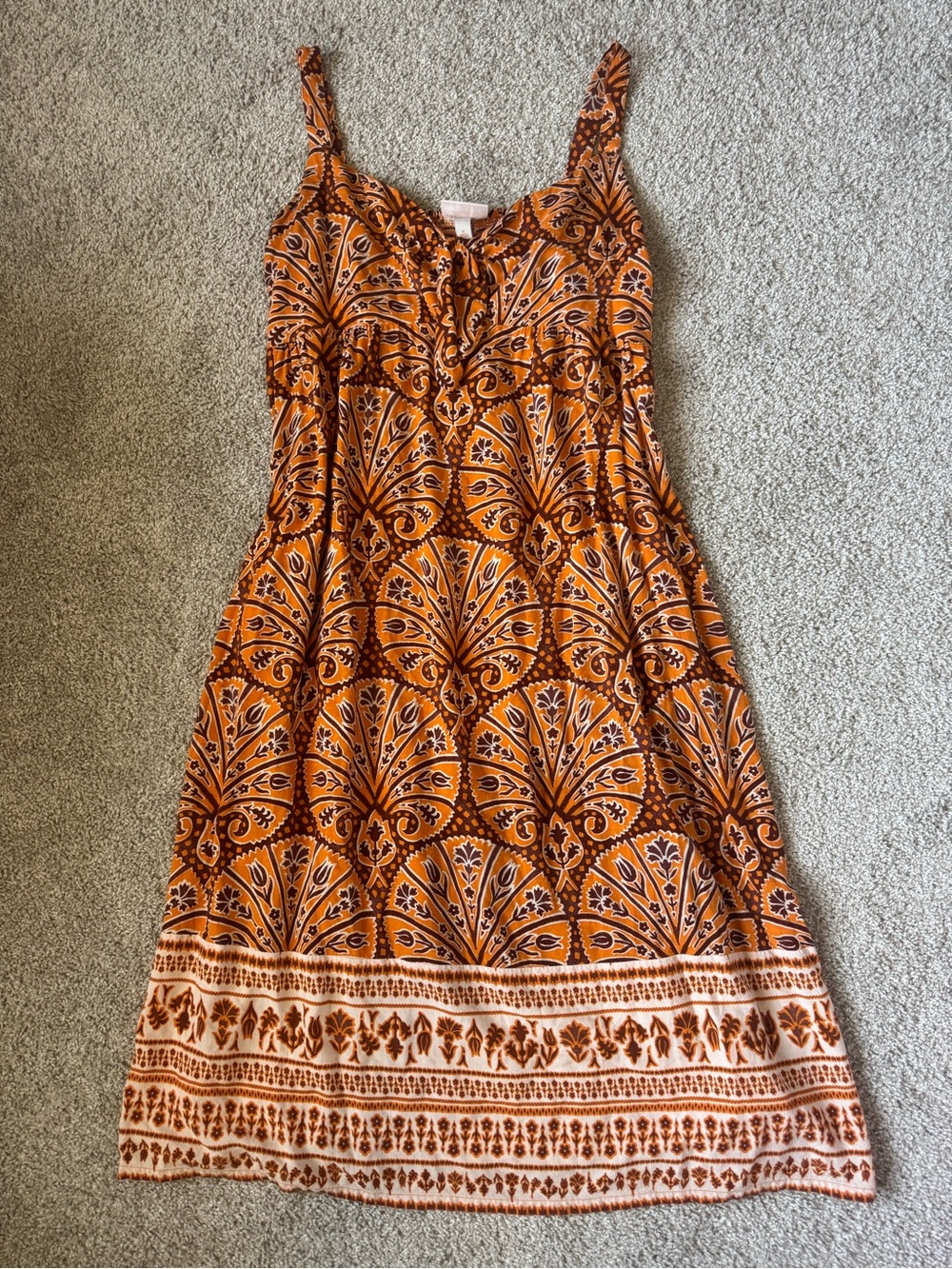Knox Rose Orange Printed Maxi Dress